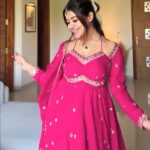 Rani Pink Maharani Anarkali Ensemble