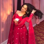 Maharani Sindoor Red Silk Anarkali