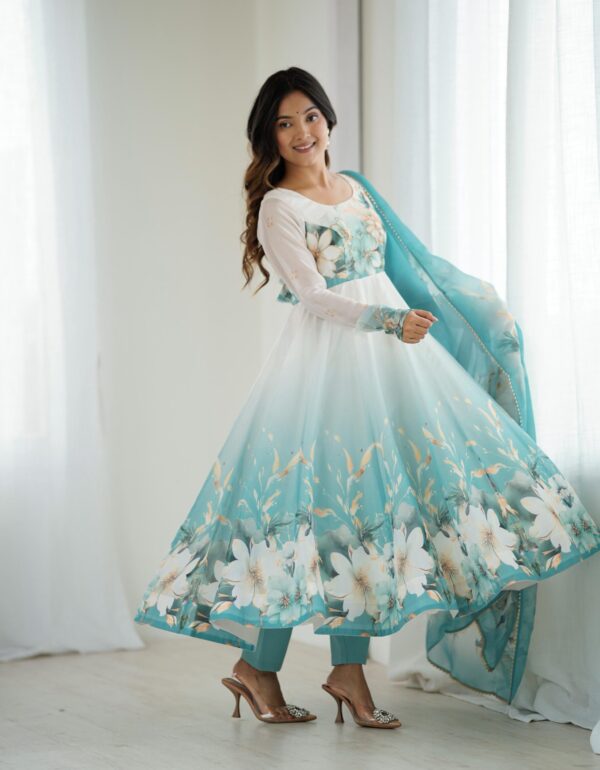 Rama Green Heritage Anarkali Ensemble