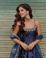 Midnight Blue Maharani Anarkali Ensemble - Image 2