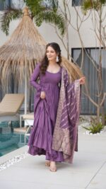 Majestic Resham Heritage Silk Anarkali - Image 9