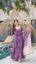 Majestic Resham Heritage Silk Anarkali - Image 8