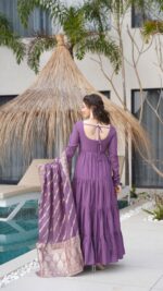 Majestic Resham Heritage Silk Anarkali - Image 6