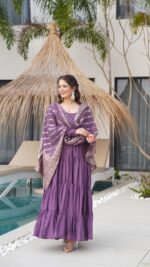 Majestic Resham Heritage Silk Anarkali - Image 7