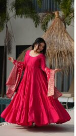 Royal Resham Heritage Silk Anarkali Set