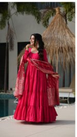 Royal Resham Heritage Silk Anarkali Set - Image 3