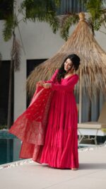 Royal Resham Heritage Silk Anarkali Set - Image 6