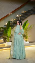 Royal Resham Silk Anarkali Set - Image 3