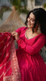 Royal Resham Heritage Silk Anarkali Set - Image 8