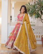 Royal Heritage Resham Anarkali Set - Image 4