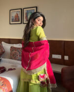 Rani Pink Royal Sharara Set - Image 3