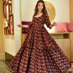 Majestic Midnight Black Masleen Anarkali