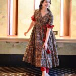 Heritage Resham Kurta Set in Sindoor Red