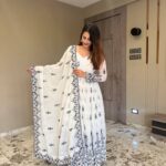 Timeless Ivory Resham Riwaaz Anarkali