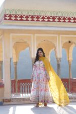 Royal Rani Pink Zari Anarkali Set