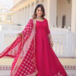 Regal Rani Pink Maharani Anarkali Ensemble