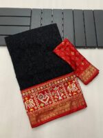 Regal Resham Chikankari Georgette Saree - Image 10