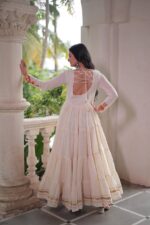 Graceful Ivory Gota Patti Utsav Anarkali - Image 3