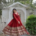 Regal Sindoor Red Anarkali Heritage Set