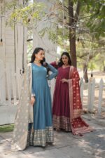 Imperial Riwaaz Anarkali with Zari Aanchal