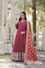 Imperial Riwaaz Anarkali with Zari Aanchal - Image 9