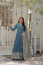 Imperial Riwaaz Anarkali with Zari Aanchal - Image 5