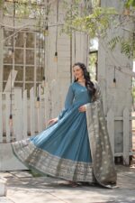 Imperial Riwaaz Anarkali with Zari Aanchal - Image 3