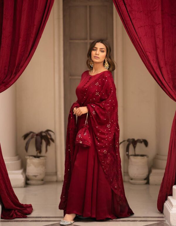 Royal Midnight Blue & Sindoor Red Kurta Set