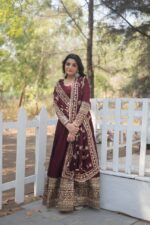 Royal Sindoor Red Resham Ensemble
