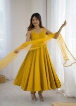 Haldi Yellow Riwaaz Anarkali Set - Image 2