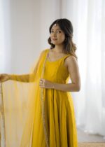 Haldi Yellow Riwaaz Anarkali Set - Image 10