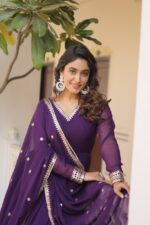 Majestic Rani Pink Resham Ensemble - Image 6