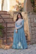Regal Riwaaz Resham Anarkali Gown - Image 13