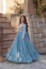 Regal Riwaaz Resham Anarkali Gown - Image 2