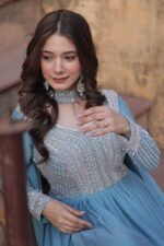 Regal Riwaaz Resham Anarkali Gown - Image 11