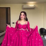 Rani Pink Maharani Anarkali Set