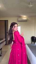 Rani Pink Maharani Anarkali Set - Image 2