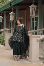 Regal Rani Pink Resham Kurti Set - Image 5