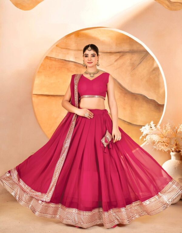 Rani Pink Royal Zari Lehenga Choli
