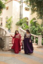 Royal Rani Pink Sequin Kalidar Gown - Image 24