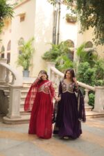 Royal Rani Pink Sequin Kalidar Gown - Image 23