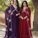 Royal Sindoor Red Anarkali Kalidar