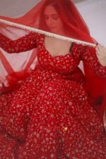 Sindoor Red Maharani Anarkali Ensemble - Image 6