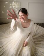 Majestic Maharani Resham Anarkali Ensemble - Image 3