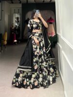 Aliza Black Lehenga Choli With Dupatta