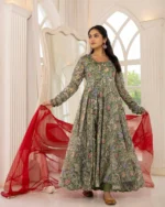 Forest Bloom Chanderi Set - Image 3