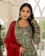 Forest Bloom Chanderi Set - Image 7