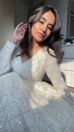 Chandni Mirrorwork Anarkali - Image 7