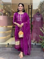 Royal Magenta Festive Suit