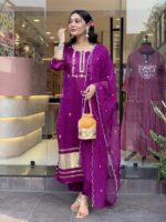 Royal Magenta Festive Suit - Image 2